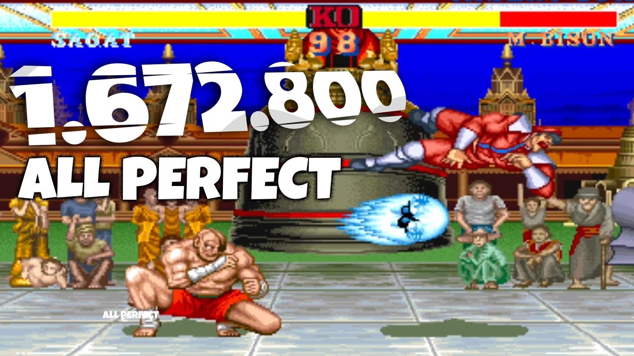 Street Fighter 2 Hack 💥 ALL PERFECT! Record SAGAT