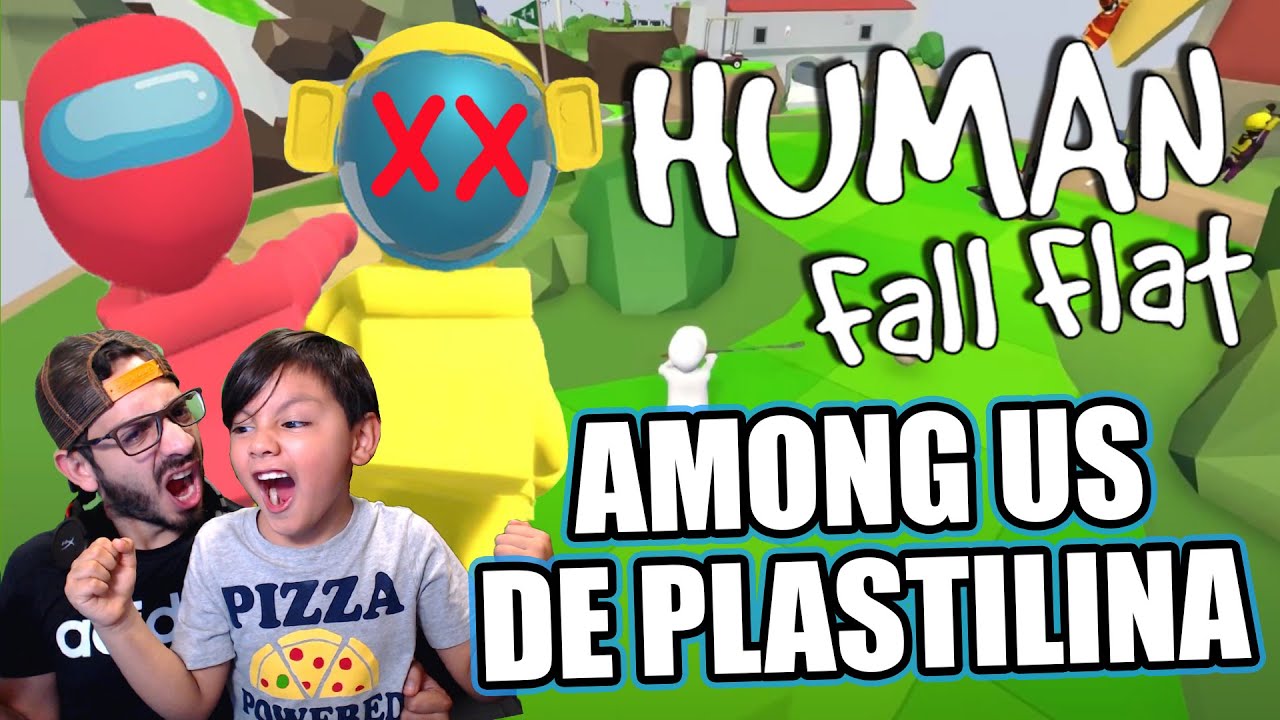 Among Us en El Mundo de Plastilina | Karim vs Papá Among Us | Juegos Karim Juega