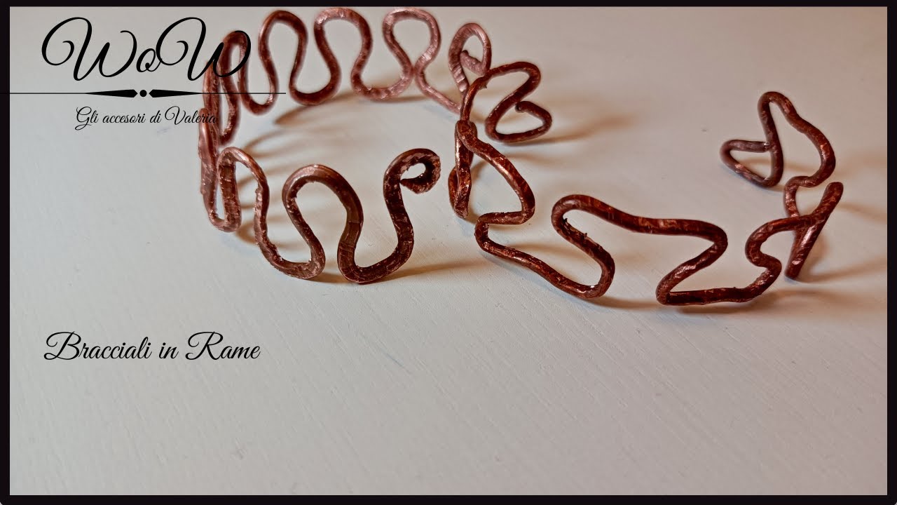 Tutorial Bracciale rame rigido wire -  Tutorial Wire rigid copper bracelet