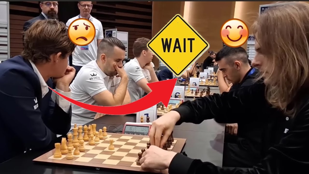 Waiting 🔥 Magnus Carlsen vs Richard Rapport | World Rapid Chess Championship 2024