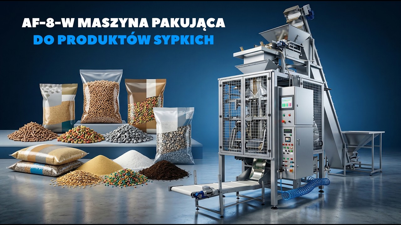 Automatyczna maszyna pakująca AF-8-W | Pakowanie produkt&oacute;w sypkich 2&ndash;25 kg