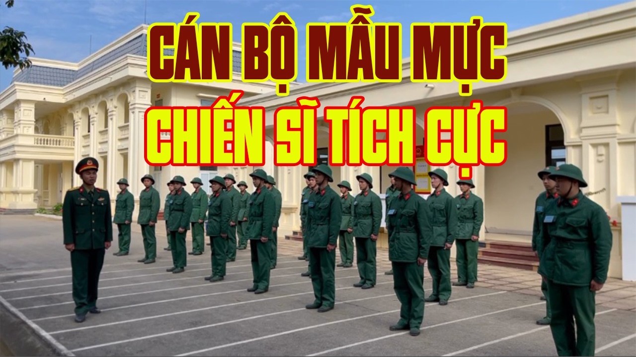 Một ngày huấn luyện chiến sĩ mới đầy năng lượng