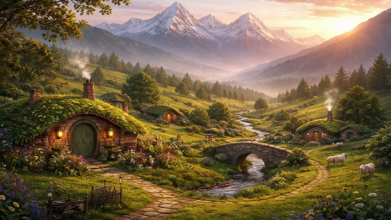 Shire Dawn, Distant Shadow VERSION 2 #LOTR #lordoftherings #lordoftheringsfan