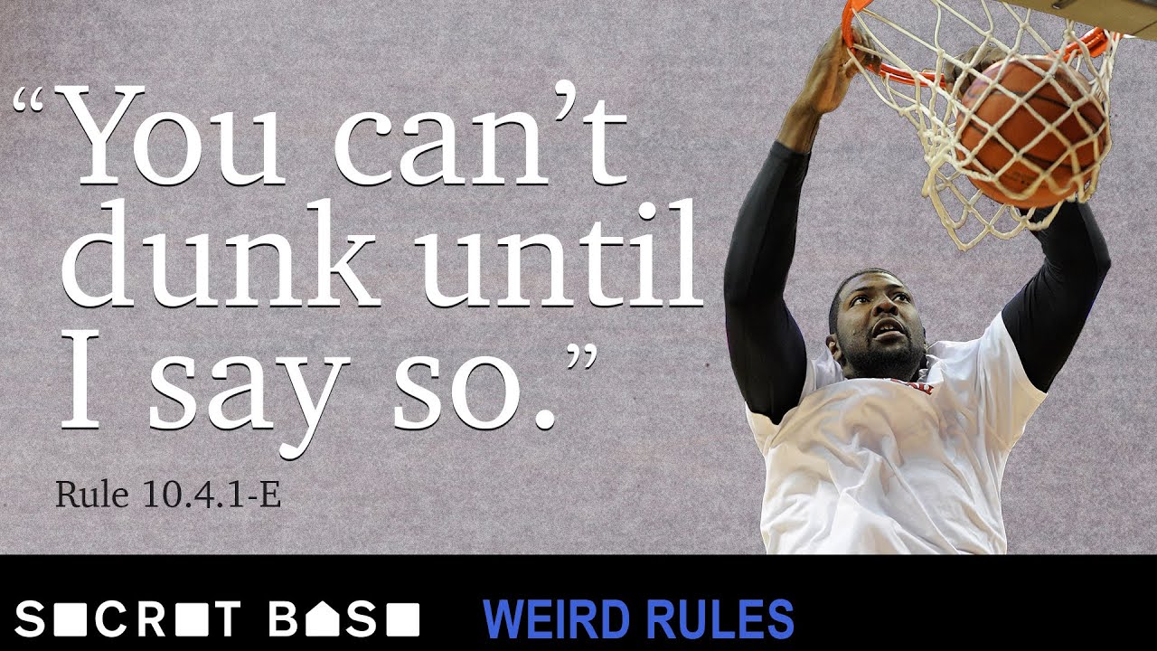 How pregame dunks used to give the other team a chance to score before tipoff | Weird Rules