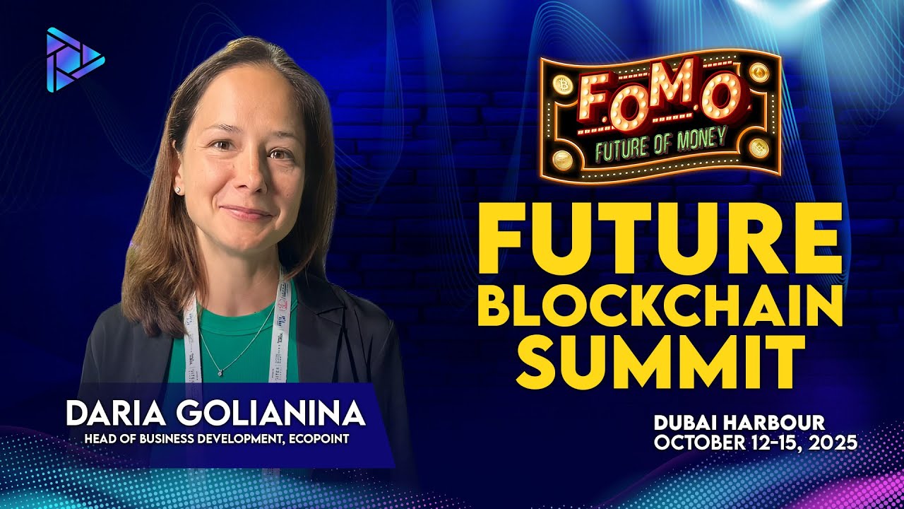 Daria Golianina of Ecopoint at Future Blockchain Summit 2025