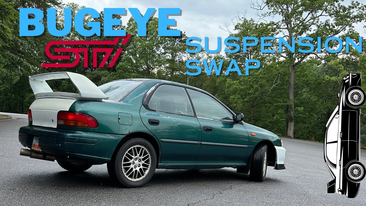 Budget suspension upgrade! bugeye STI Shock and Spring install on the GC8
