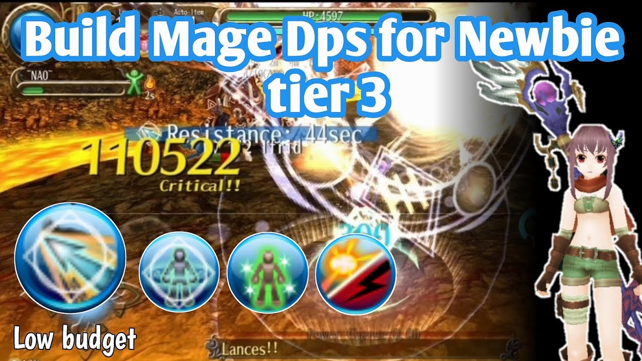 Guide & Build Mage Dps for Newbie! Low Budget! Toram Online