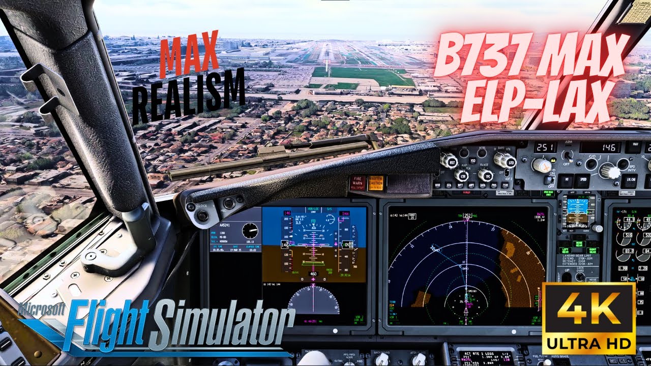 Microsoft Flight Simulator 2020| Boeing 737 MAX Full Flight MAX REALISM