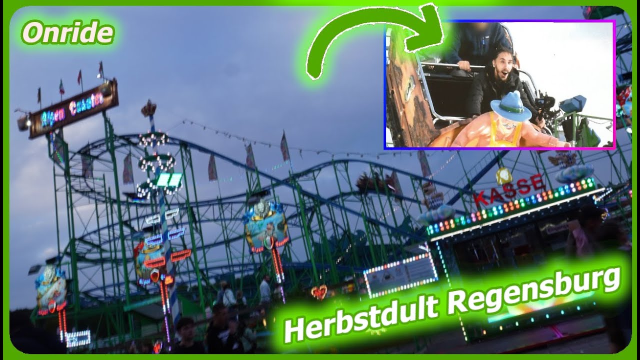 Alpen-Coaster (Vorlop) |🎡Regensburg Herbstdult 2025 | Onride