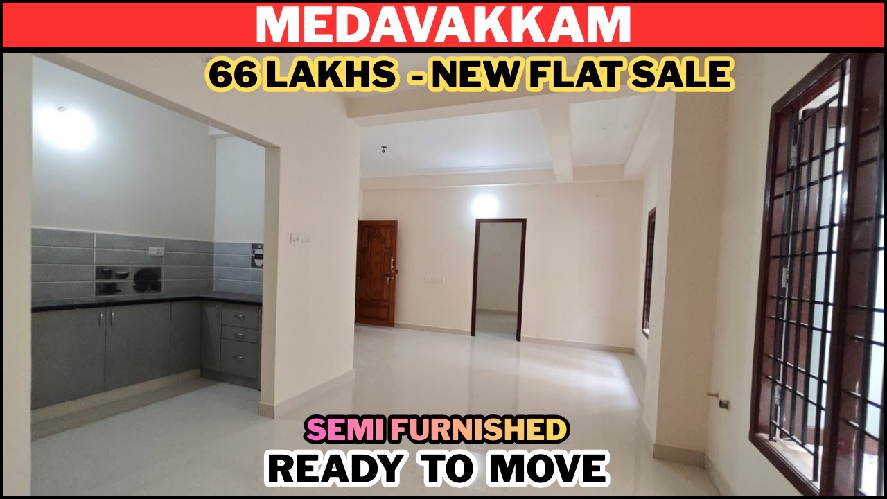Just ₹66Lakhs! New 2BHK Flat for Sale in Medavakkam, Chennai | Best Investment Opportunity 🏡
