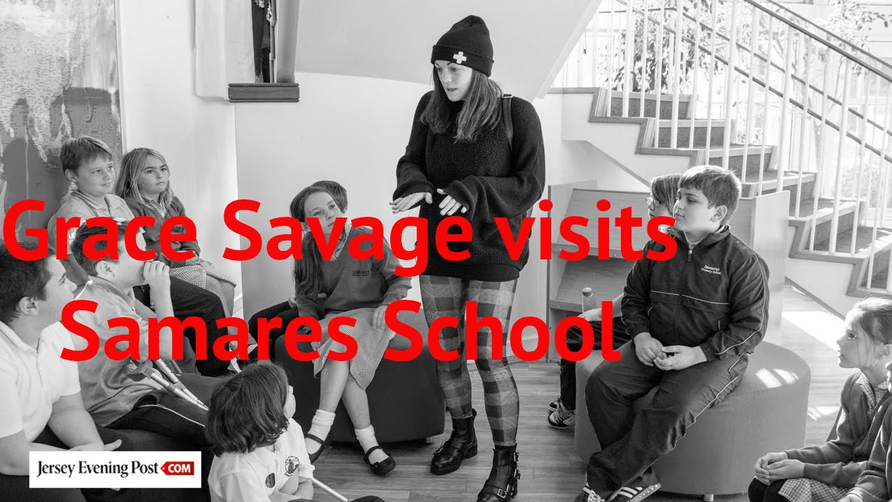 Grace Savage visits Samarès School