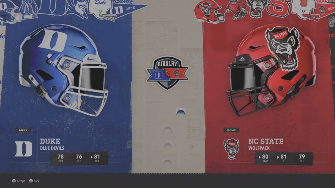 Duke vs NC State WK13 2030 AI vs AI