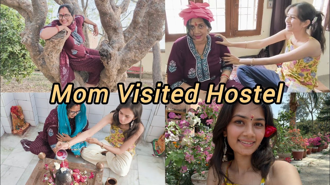 Mom Stayed With Me in Hostel For 24 hours✨
