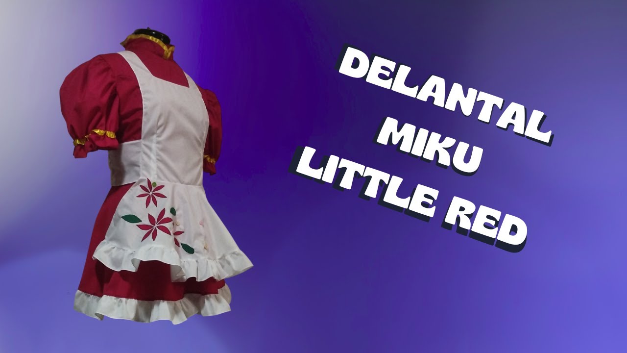 🎀DELANTAL de Little Red | Tutorial fácil paso a paso para COSPLAY ❤️🧵