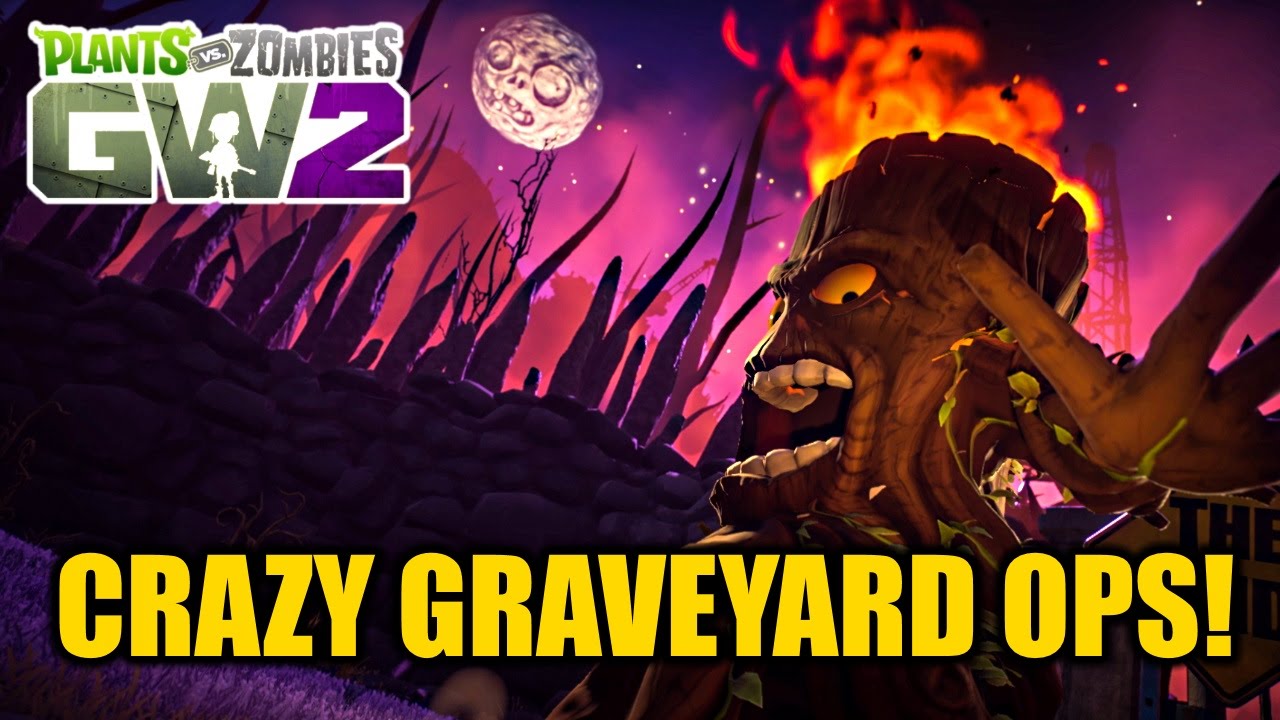 Plants vs Zombies Garden Warfare 2 - CRAZY Graveyard Ops Challenge!