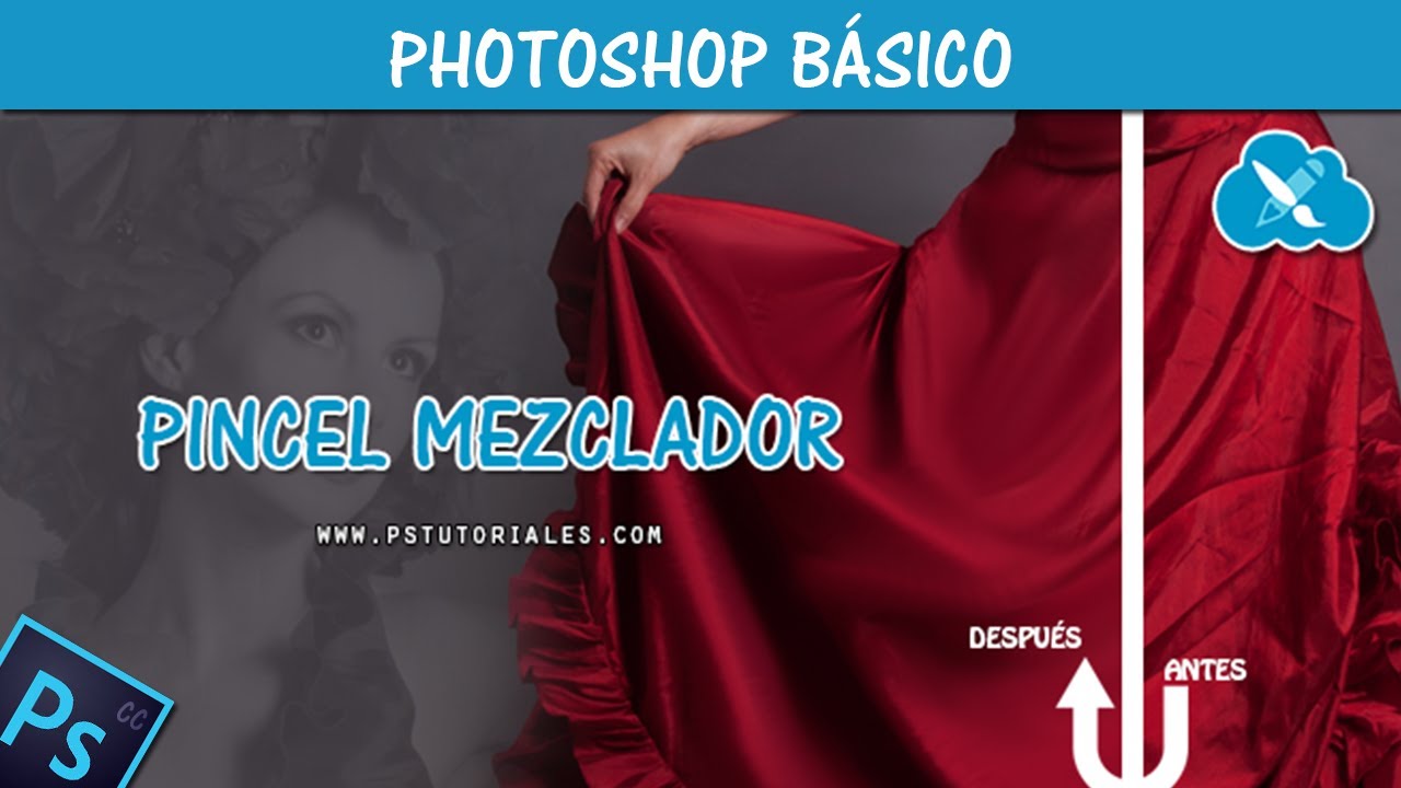 SUAVIZADO con PINCEL MEZCLADOR ❤️Tutorial de Photoshop