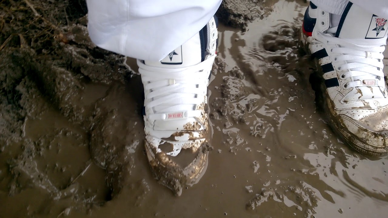 New adidas top ten wet and in the mud and dirt