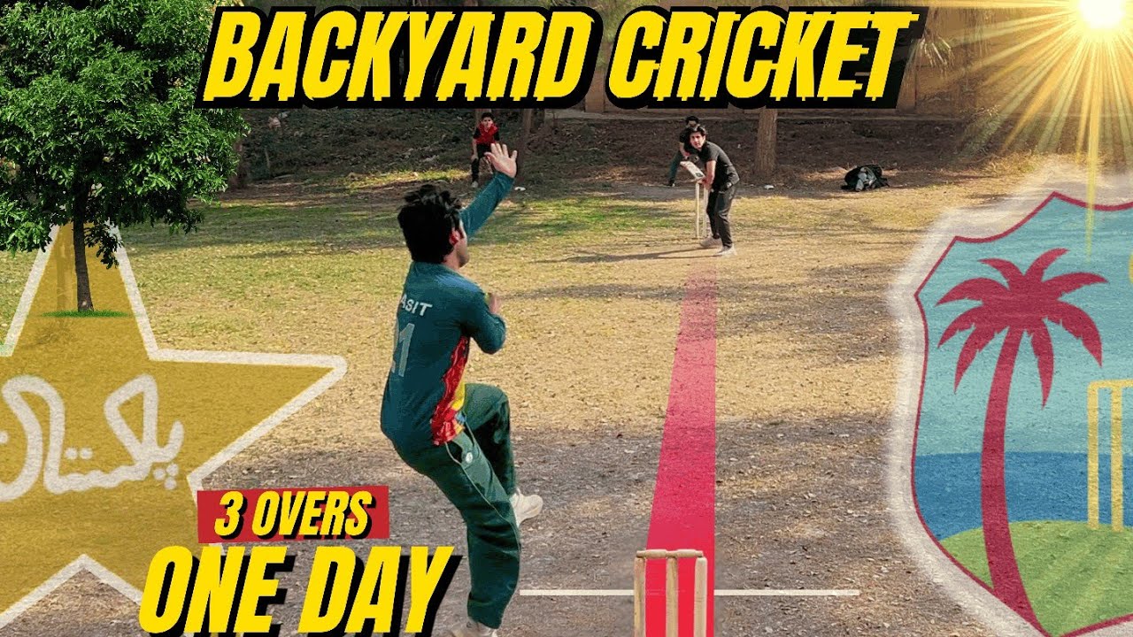 Last Ball Thriller! 6 Runs In Last Ball | PAK VS WI | Backyard Cricket | One Day | Off Yorker
