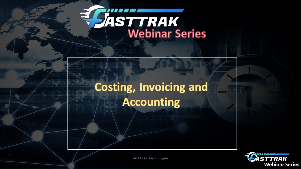 8. Costing, Invoicing and Accounting