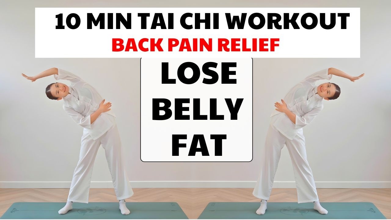 10 Min Tai Chi for Belly Fat & Back Pain Relief 🔥 Slim Waist & Strong Body | 60+ Friendly