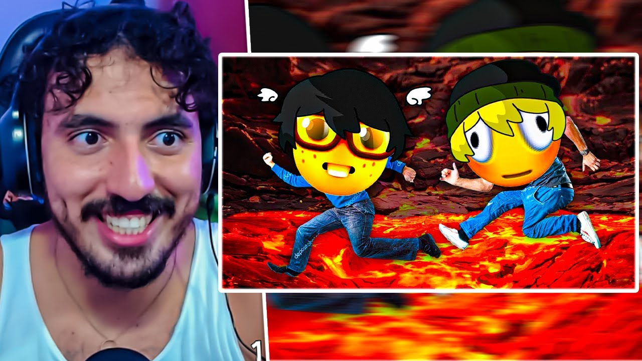 SAIKO E YCRO NO CHÃO É LAVA | Leozin React