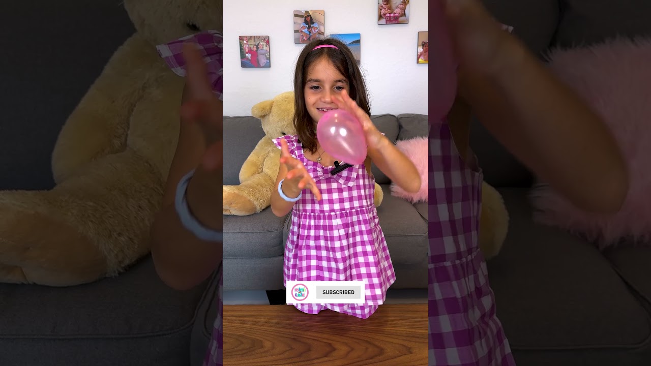 The MAGIC TRICK of SCIENCE! ⚡ Lele&rsquo;s Sticky Balloon Trick Revealed! 🎈🤔 #shorts