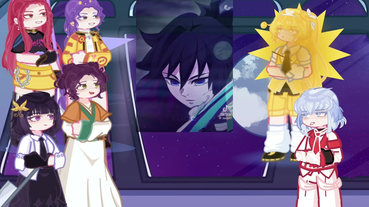 Fandoms react to Sanemi | Giyuu | Demon slayer | Gacha Life 2