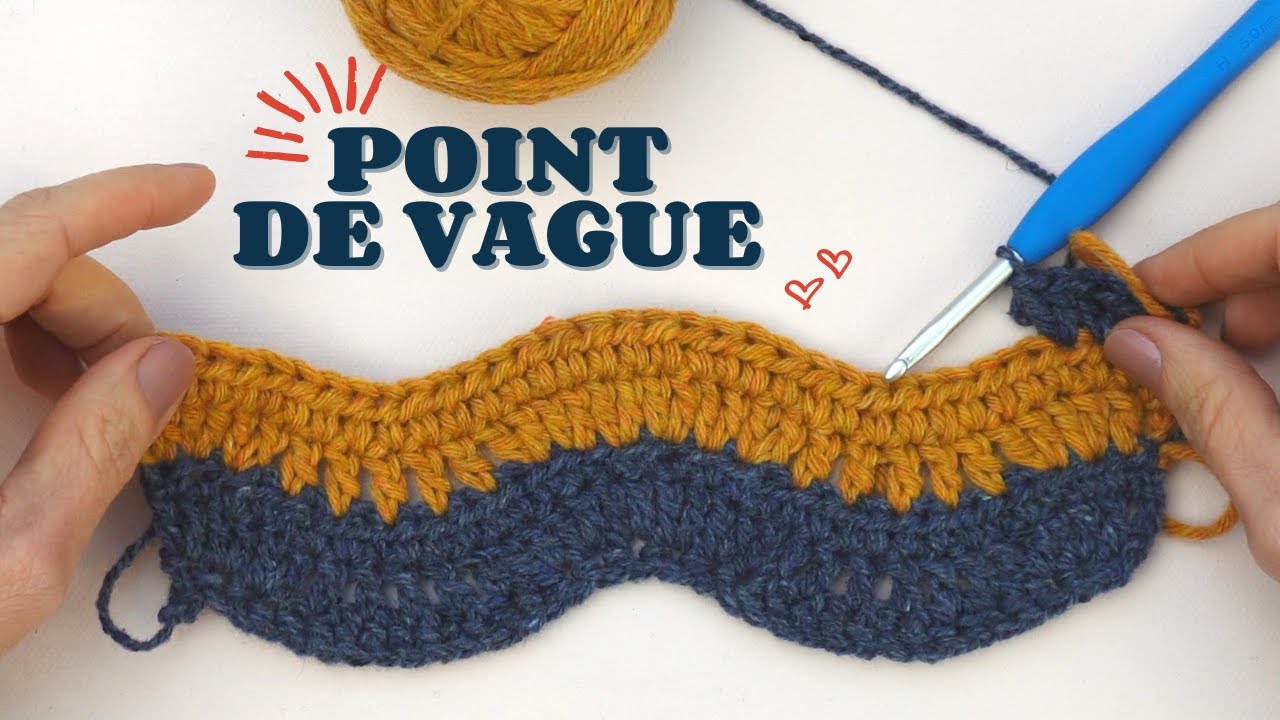 TUTO point vagues crochet: FACILE et très utile!