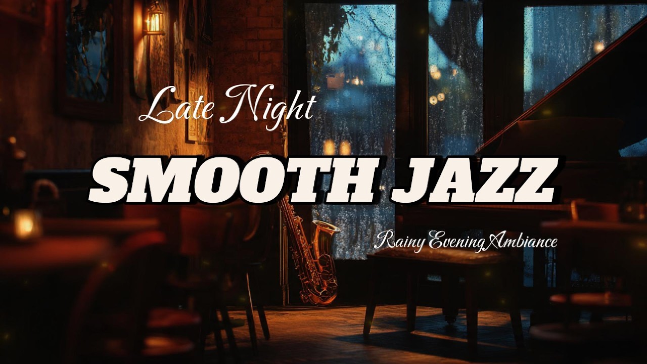 Late Night 🌙 Smooth Jazz | Rainy Evening Ambience