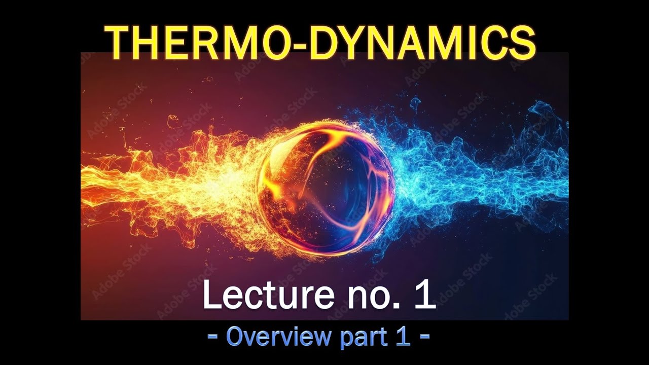 المحاضرة 1 ج1 نظرة عامة في لديناميكا الحرارية الثرموداينمكس thermodynamics ضمن الهندسة الميكانيكية