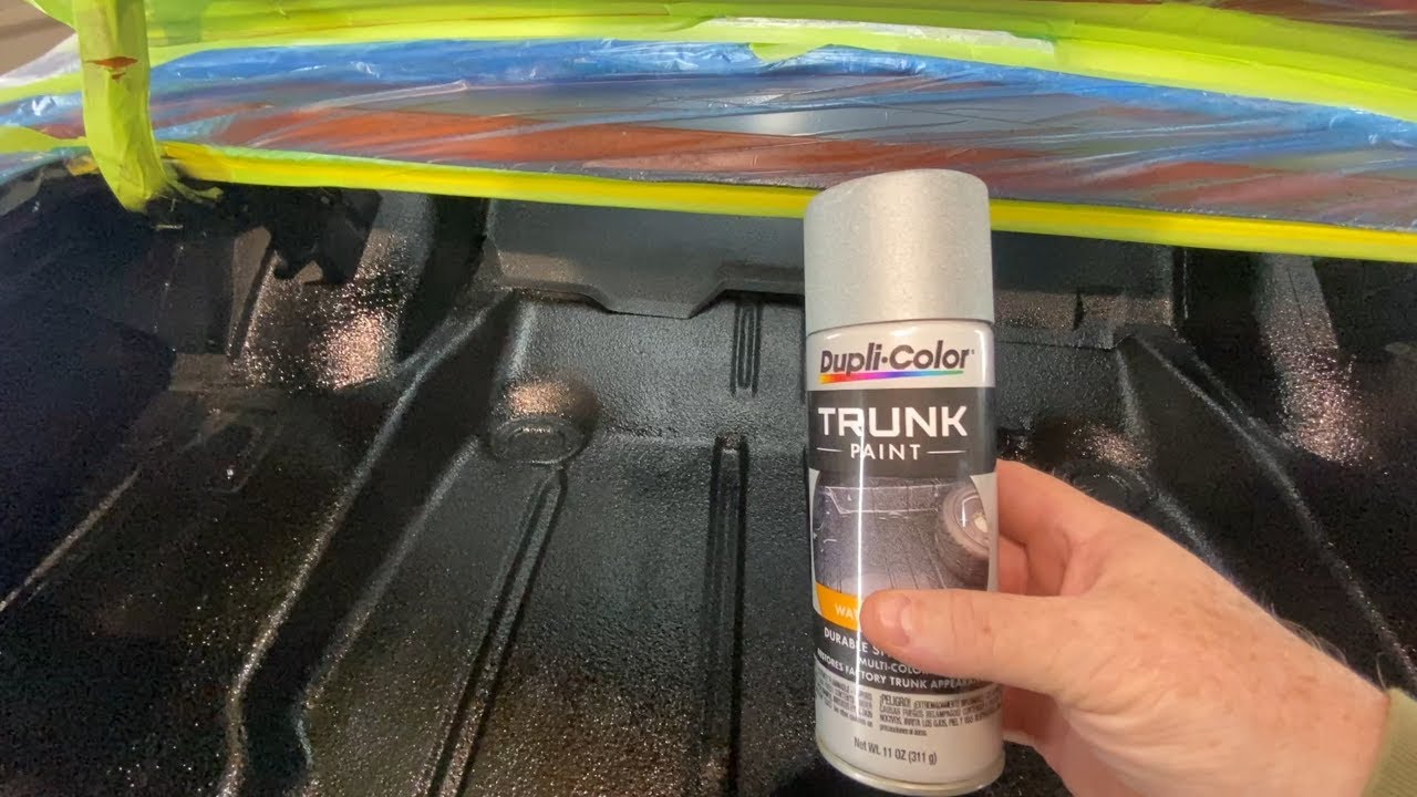 67 Firebird, Part 125 Trunk Spatter Paint