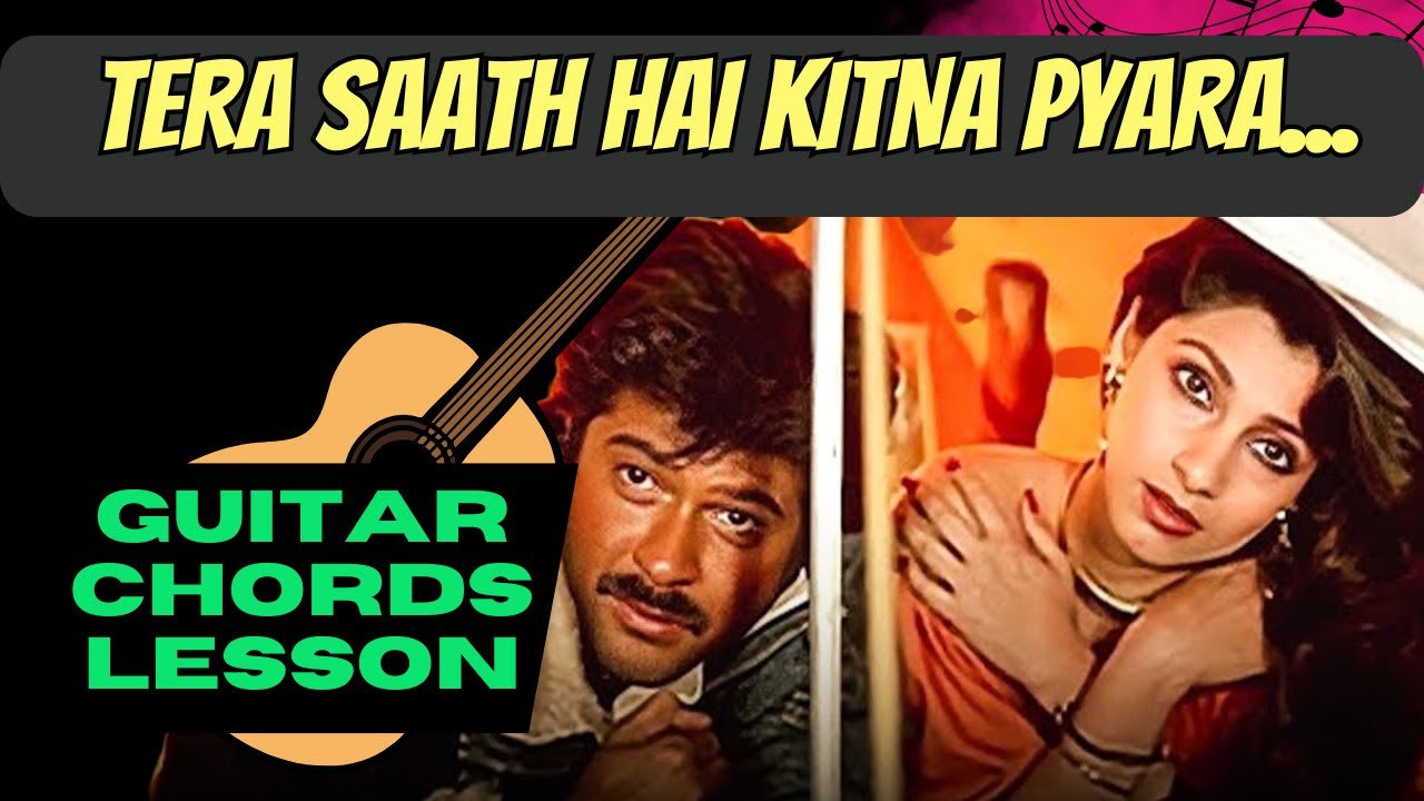 Tera Saath Hai Kitna Pyara Guitar Chords Lesson | Jaanbaaz | Kishore Kumar