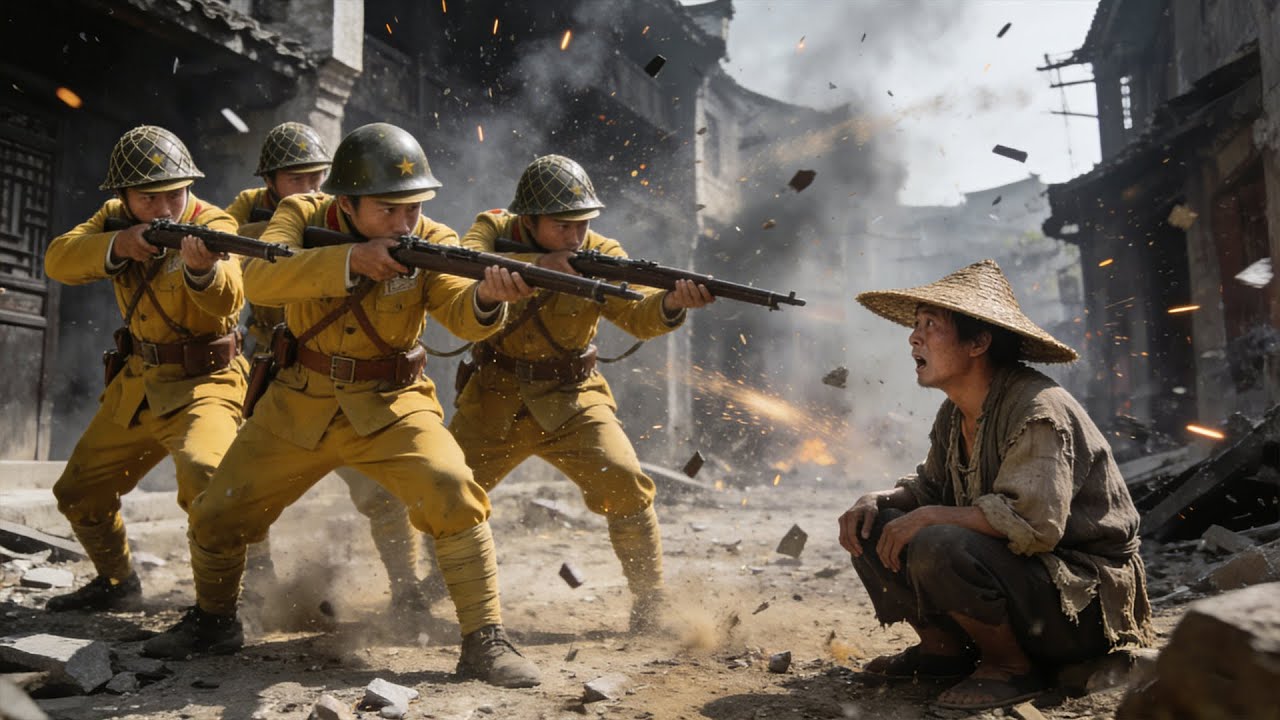 日軍用槍抵住小夥腦袋，沒想到卻讓他逃跑，原來小夥竟是功夫高手！#drama #kungfu #中国电视剧