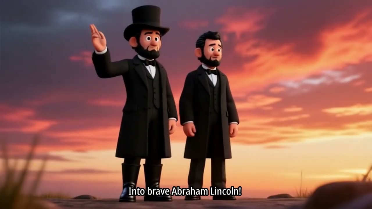 Abraham Lincoln's Song |Cartoon| Phonics | Rhymes |cartoon |kids Music