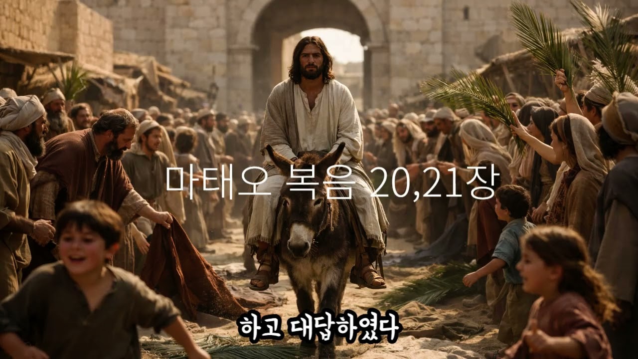 #성경오디오북 #수면유도 #인생지혜 [오디오북] 마태오 복음 20-21장 | 늦었다고 생각할 때 찾아오는 위로와 새로운 시작 (수면유도)