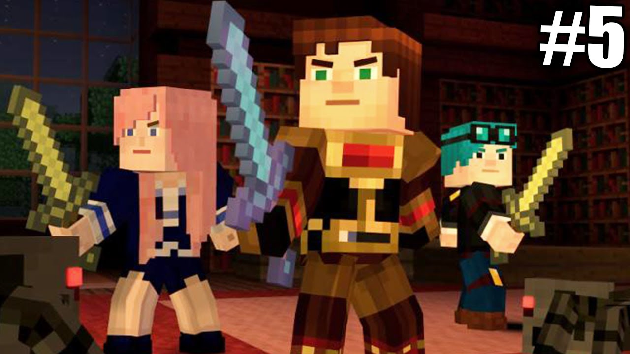 YOUTUBERS IN MINECRAFT! | MINECRAFT STORY MODE SEASON 1 #5