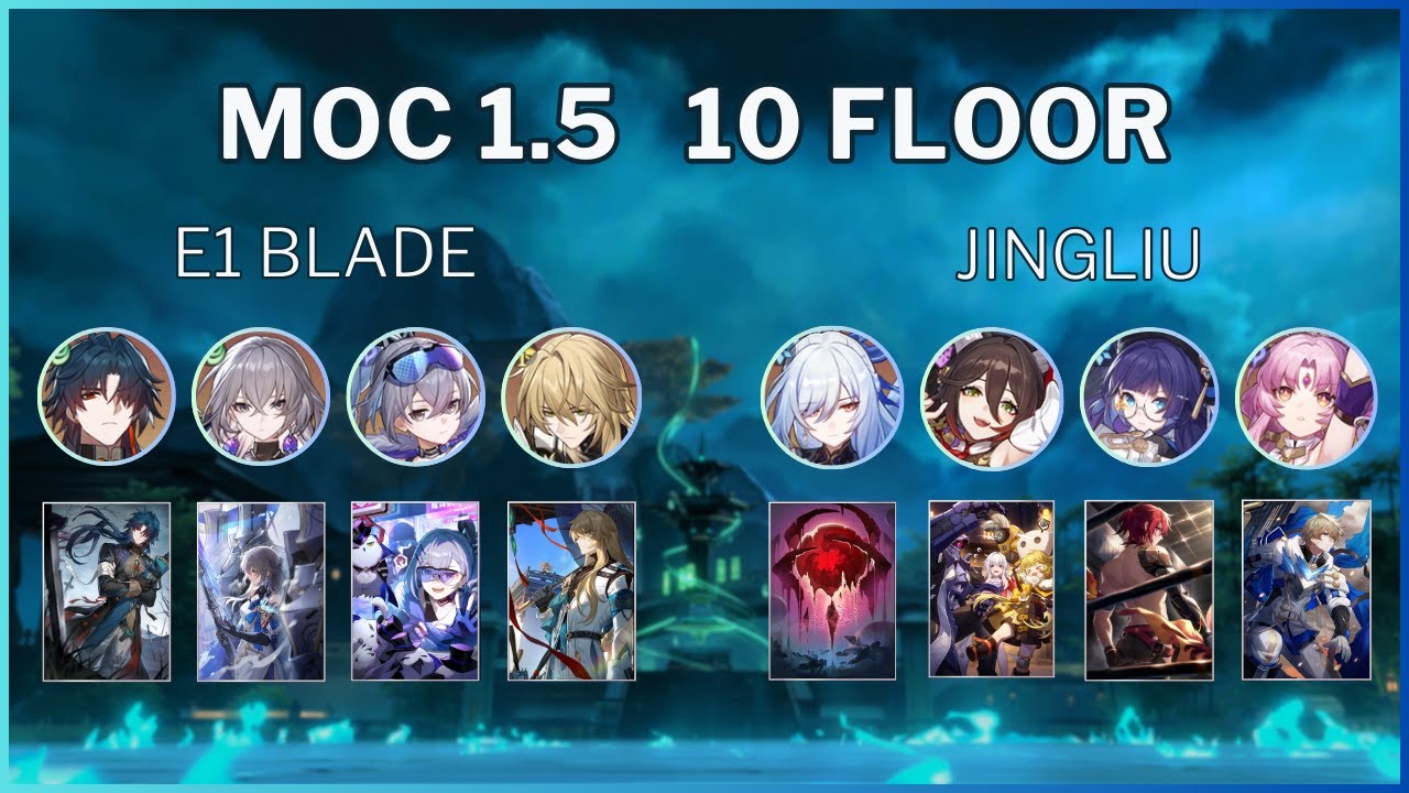 New Argenti Boss 10 Floor 1.5 Moc E1 Blade & F2P LC Jingliu | Honkai Star Rail