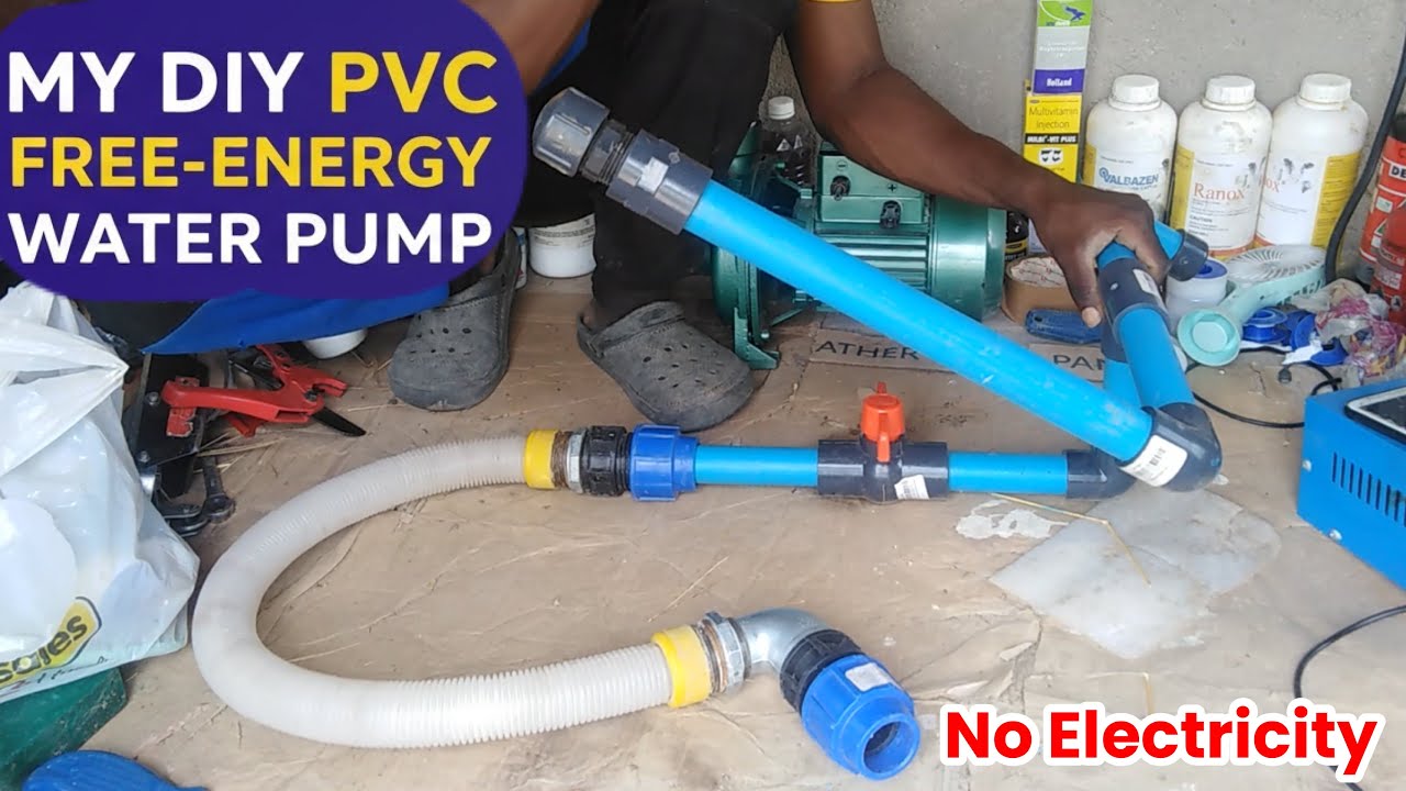 DIY: How To Make A Free Energy Water Pump Without Electricity With PVC Pipes: Homemade 