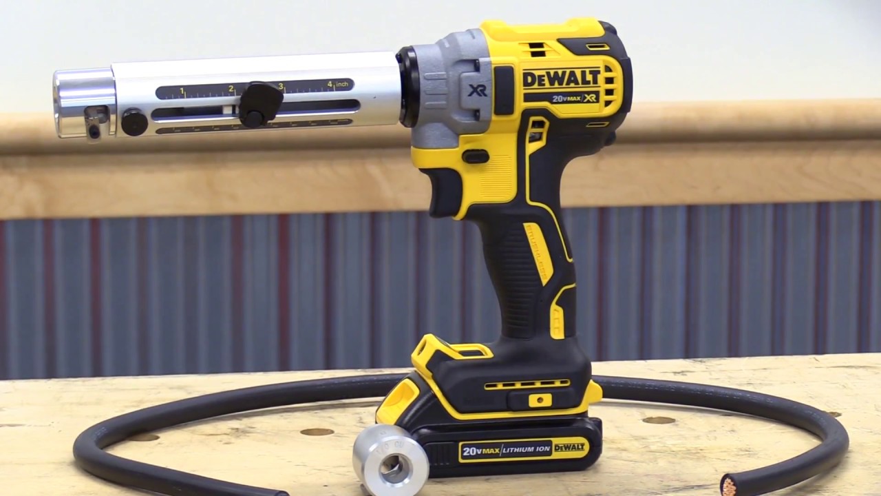 Беспроводной инструмент для зачистки кабеля DeWalt 20V MAX