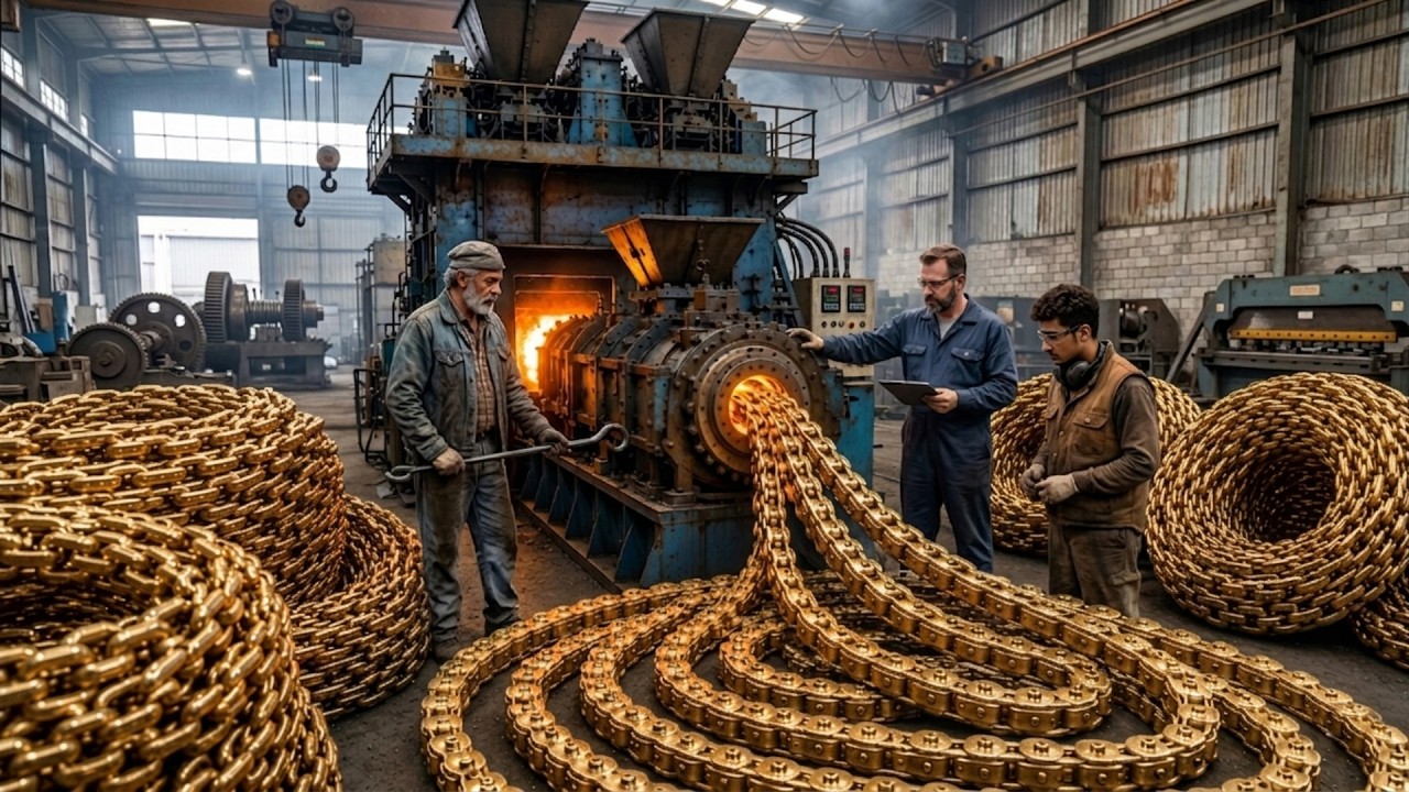 Amazing Process of Making Motorcycle Chains | Manufacturing Process Factory