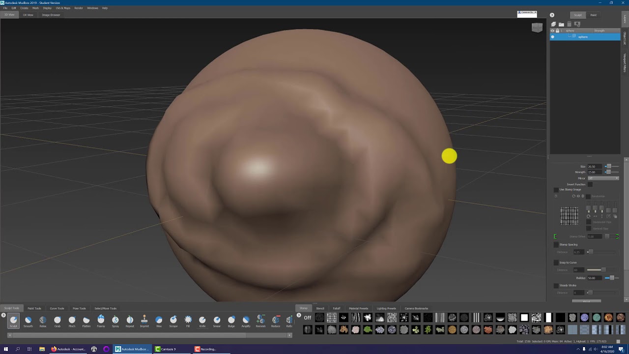 Mudbox Sculpting Tool Basics