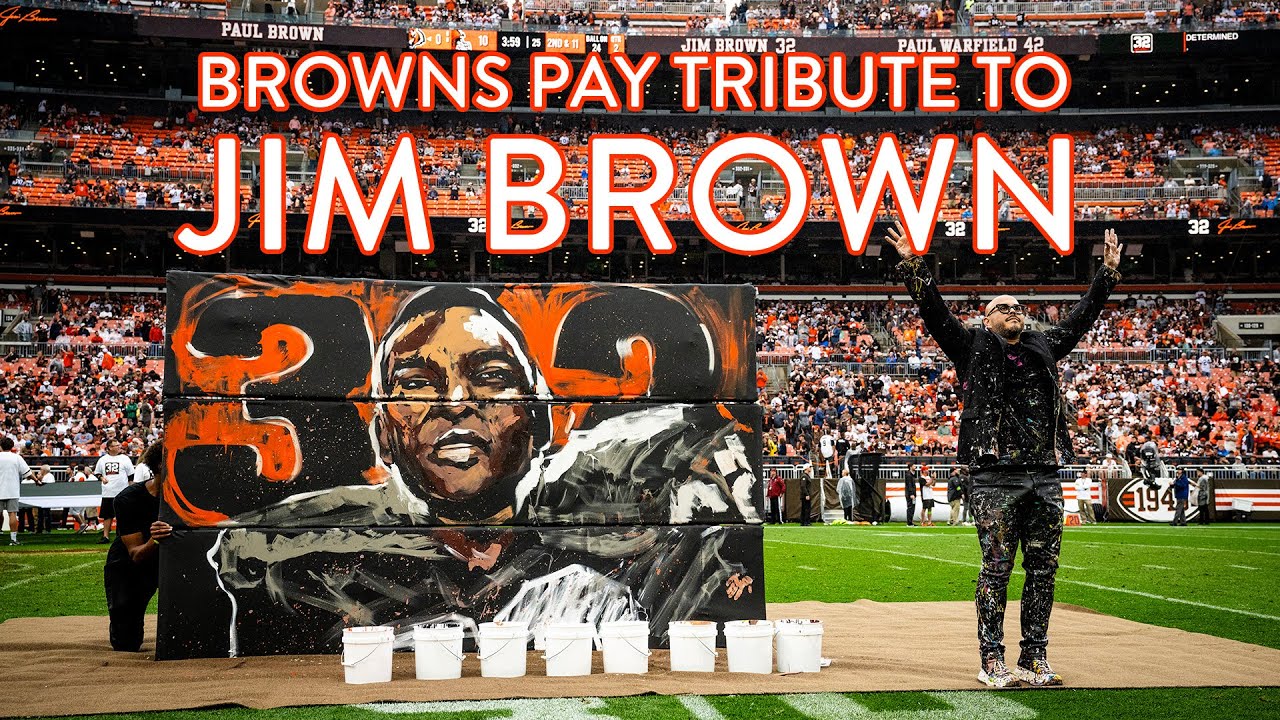 Browns pay tribute to Jim Brown and his work on and off the field