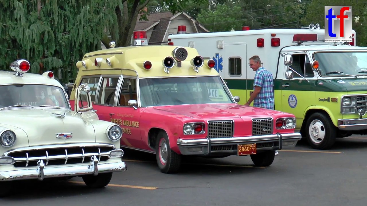 Classic Ambulances: EDSEL Villager, Oldsmobile,... Ferndale, MI, USA, 08/19/2016.