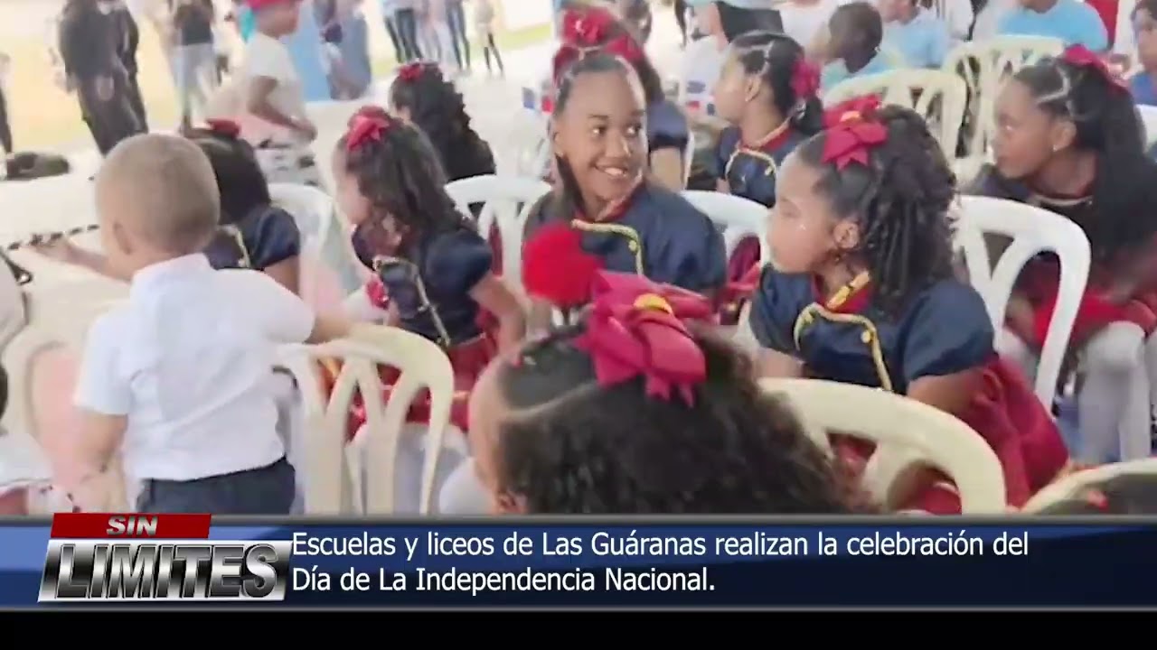 escuelas y liceos de Las Guáranas realizan la celebración del  Día de La Independencia Nacional