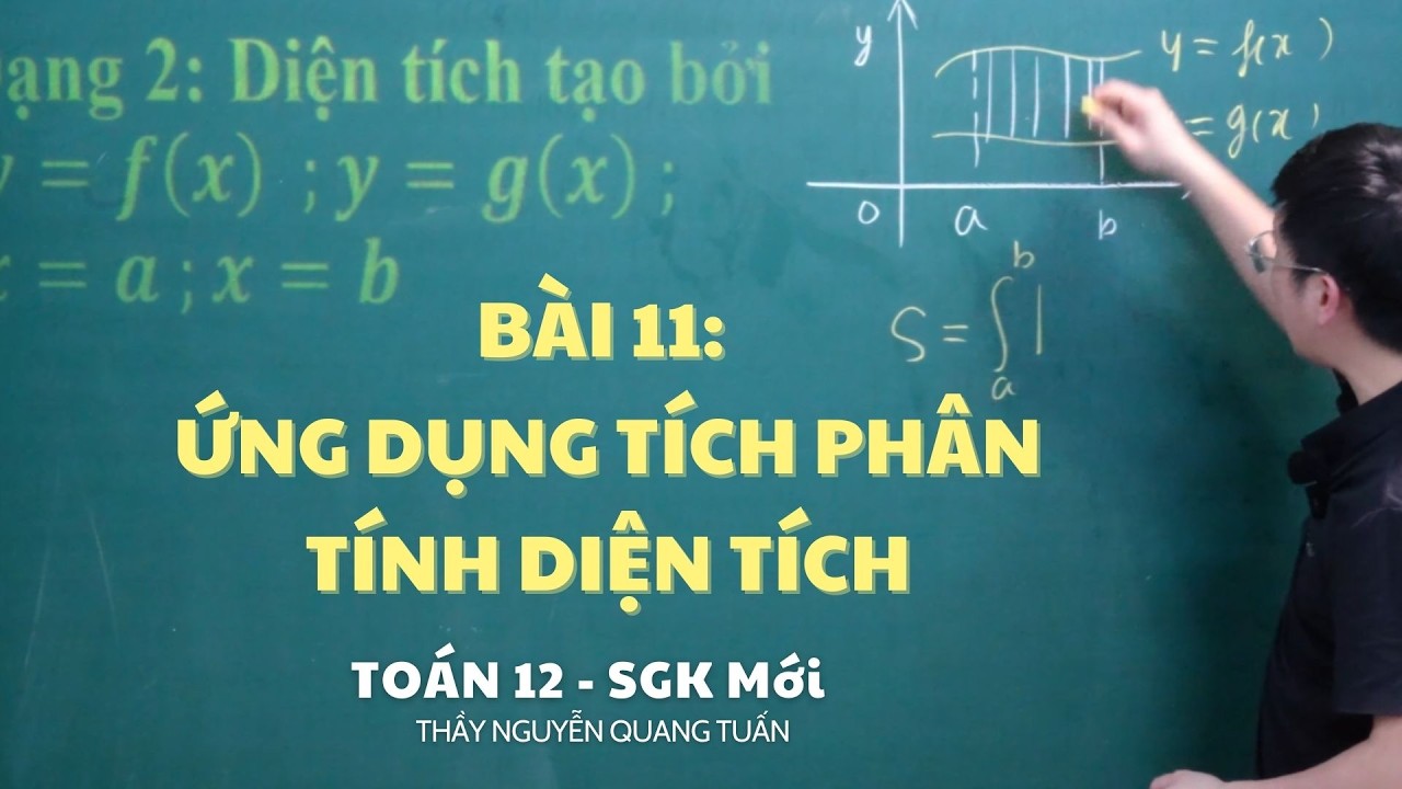 [TOÁN 12 SÁCH MỚI] - BÀI 11: ỨNG DỤNG TÍCH PHÂN TÍNH DIỆN TÍCH