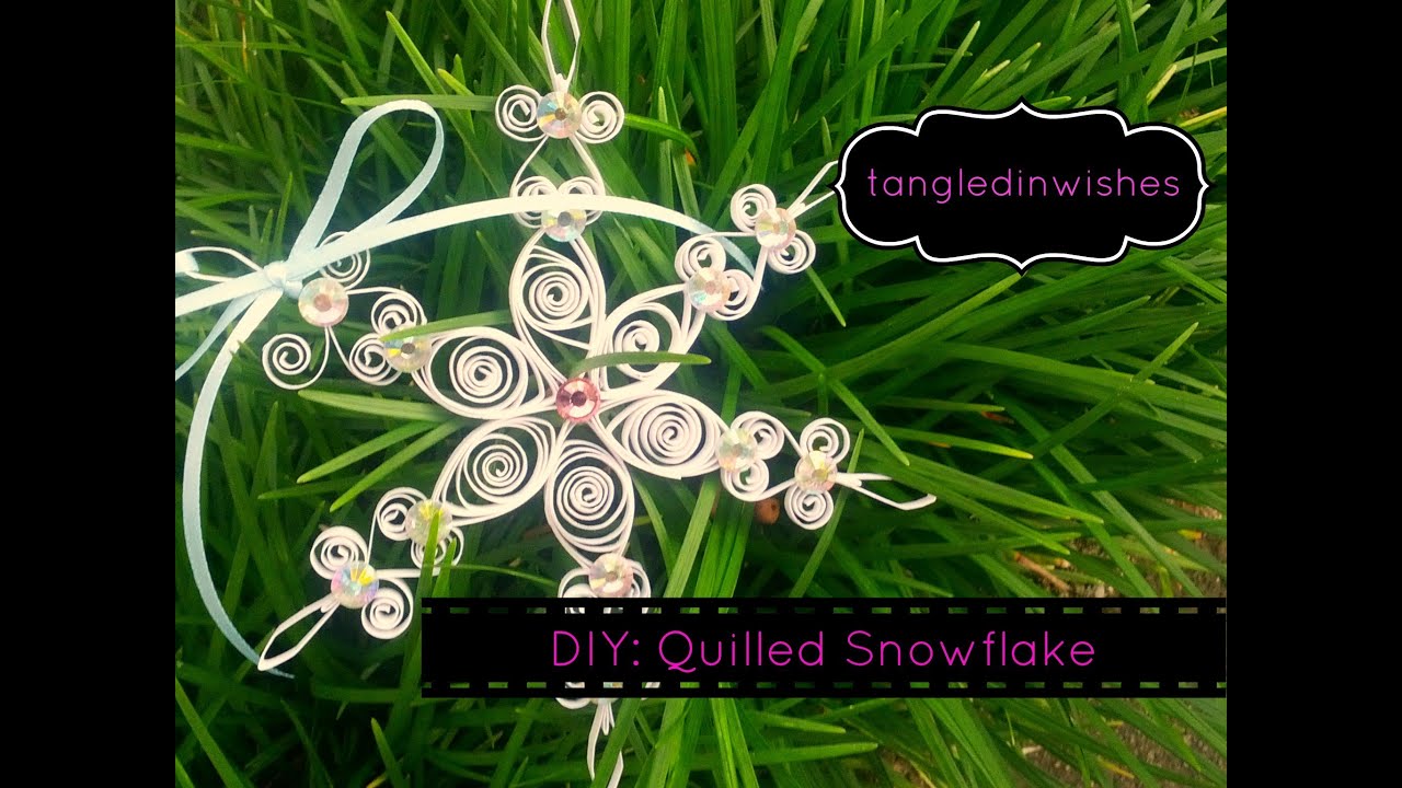 DIY: Paper Quilling-Snowflake Ornament