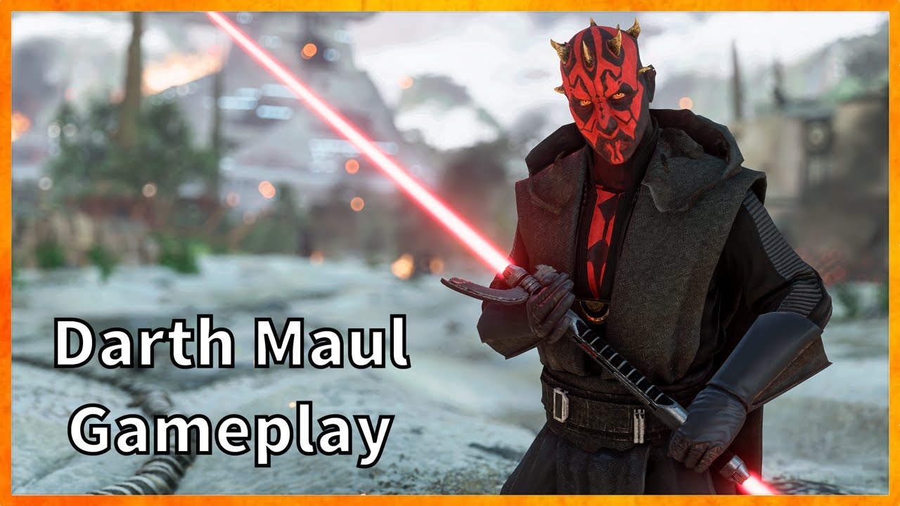 Crimson Dawn Maul Gameplay Star Wars Battlefront 2