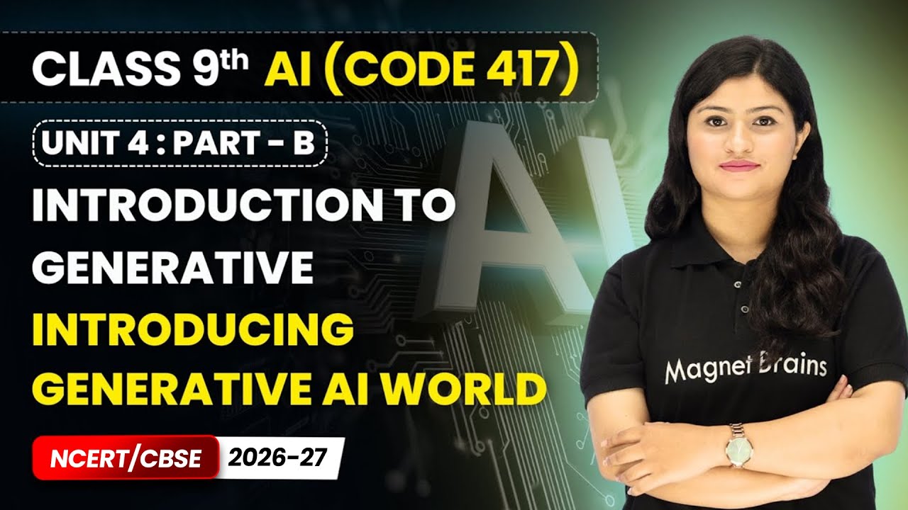 Introducing Generative AI World - Introduction to Generative | Class 9 AI | Unit 4 (CODE 417) Part B