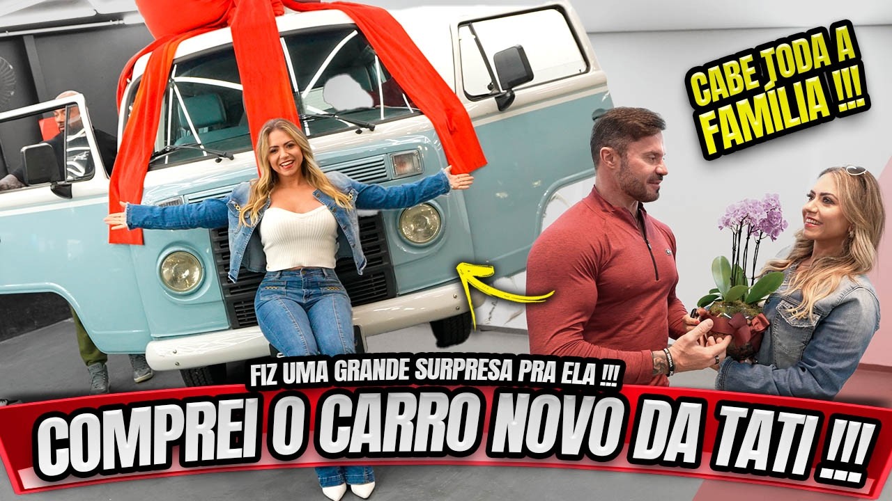 FIZ UMA SURPRESA E COMPREI O CARRO NOVO DA TATI - CABE TODA A FAM&Iacute;LIA