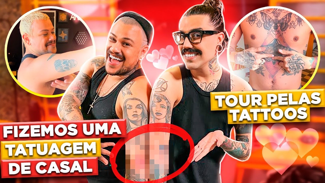 TOUR PELAS NOSSAS TATUAGENS + TATTOOS NOVAS! | Diva Depressão